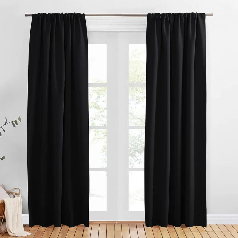PONY DANCE Black Out Window Curtains
